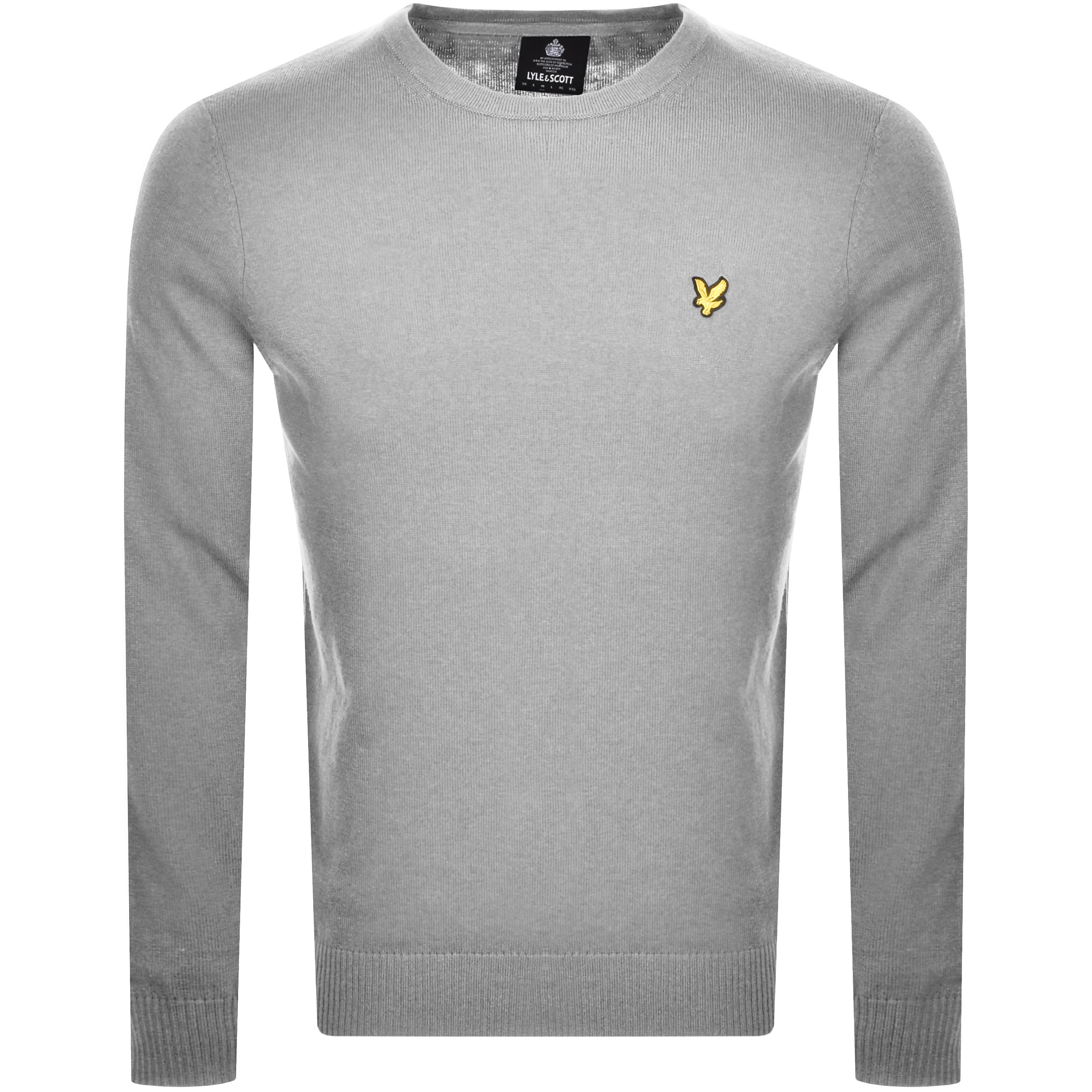Alternative Image for ProductLyle And Scott Crew Neck Merino Knit Jumper Grey1